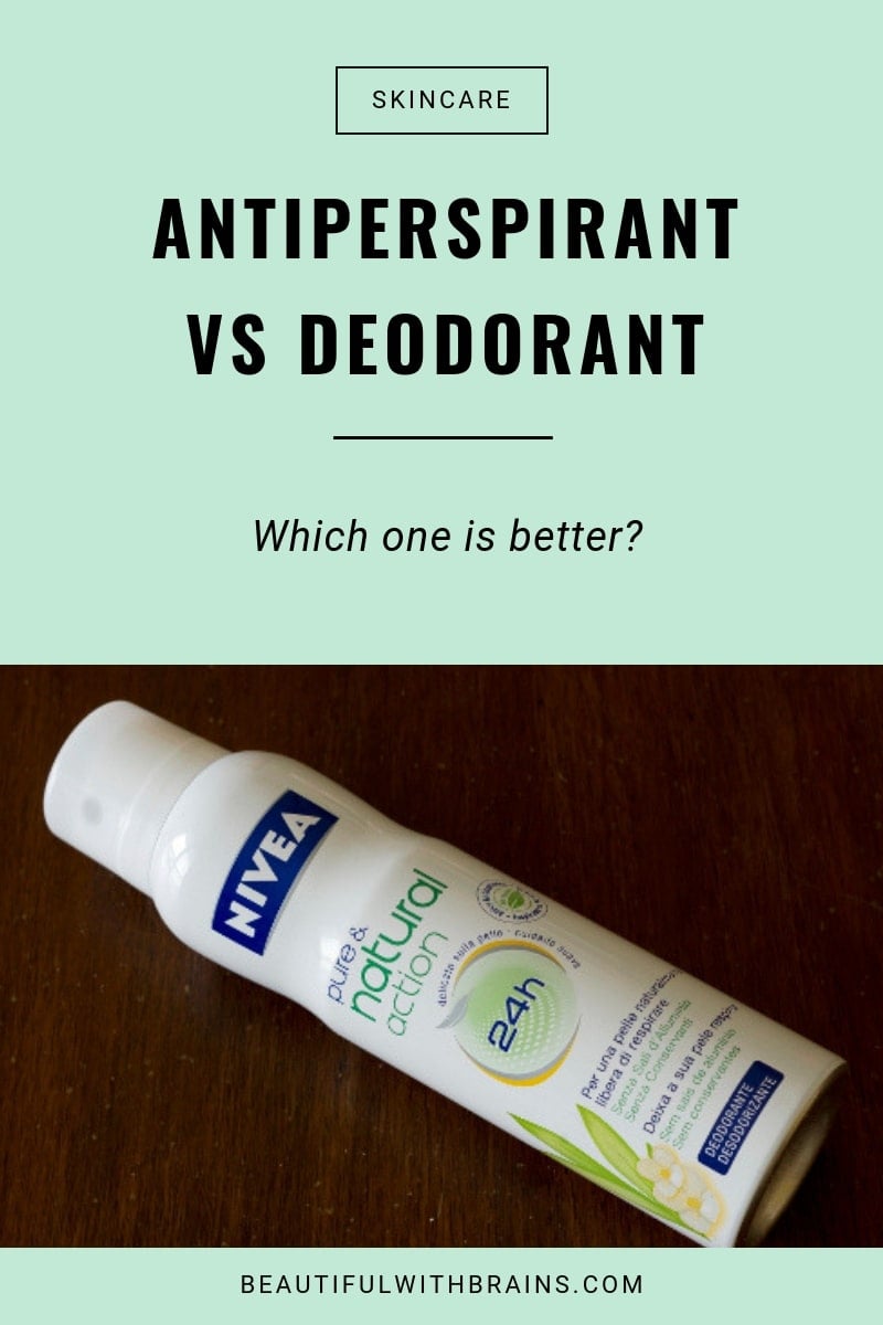 antiperspirants vs deodorants